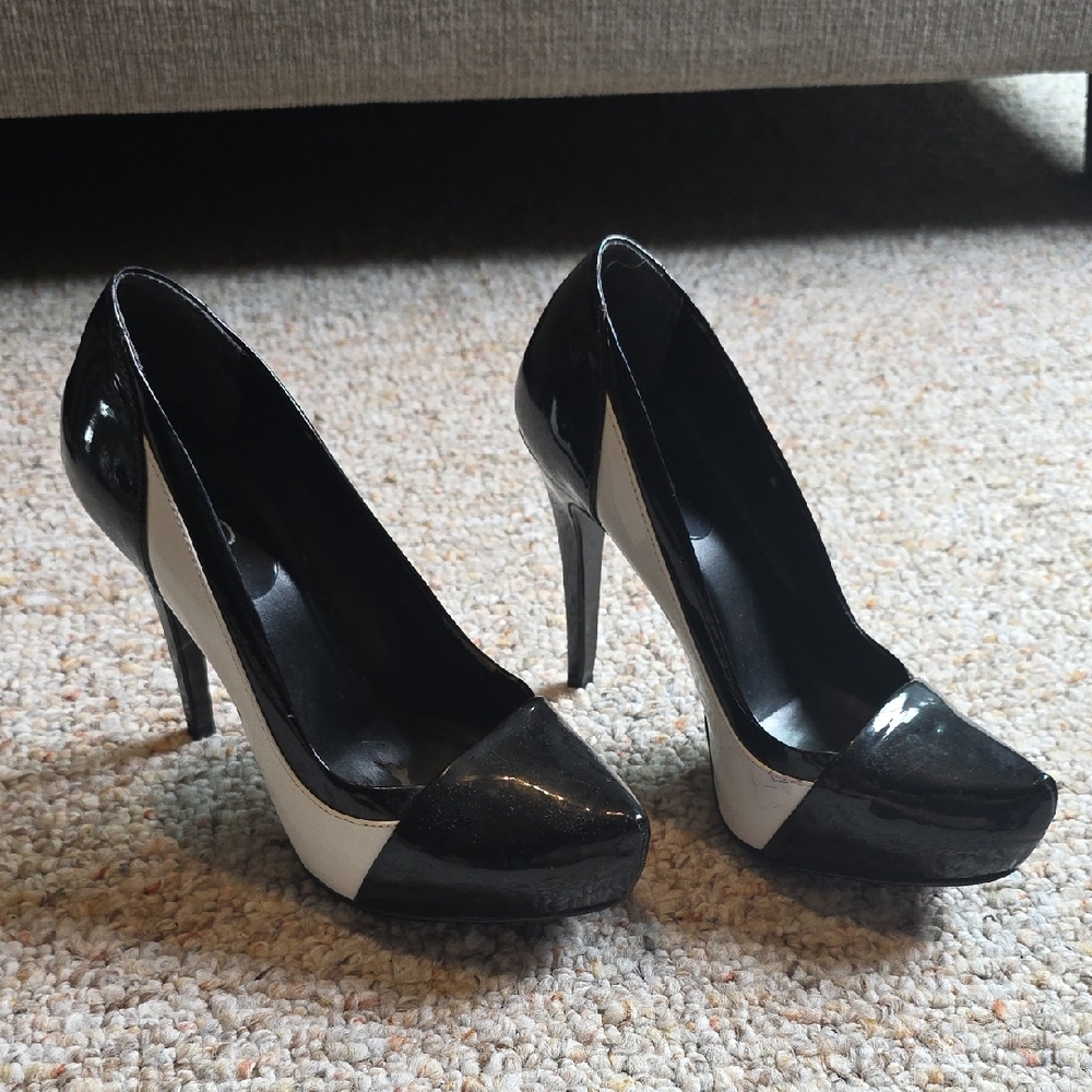 Aldo Black and White Heels